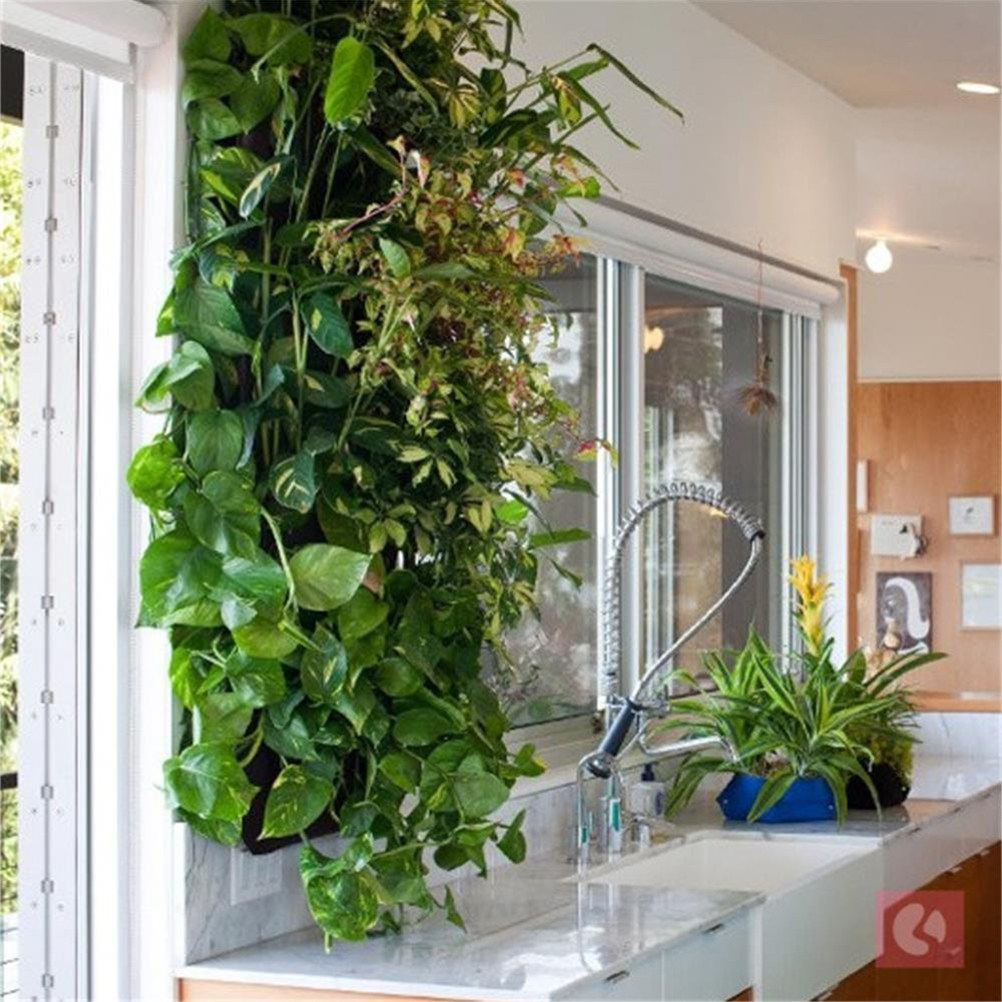 Grow Bag - 1Pcs Felt Planting Bag Wall Hanging