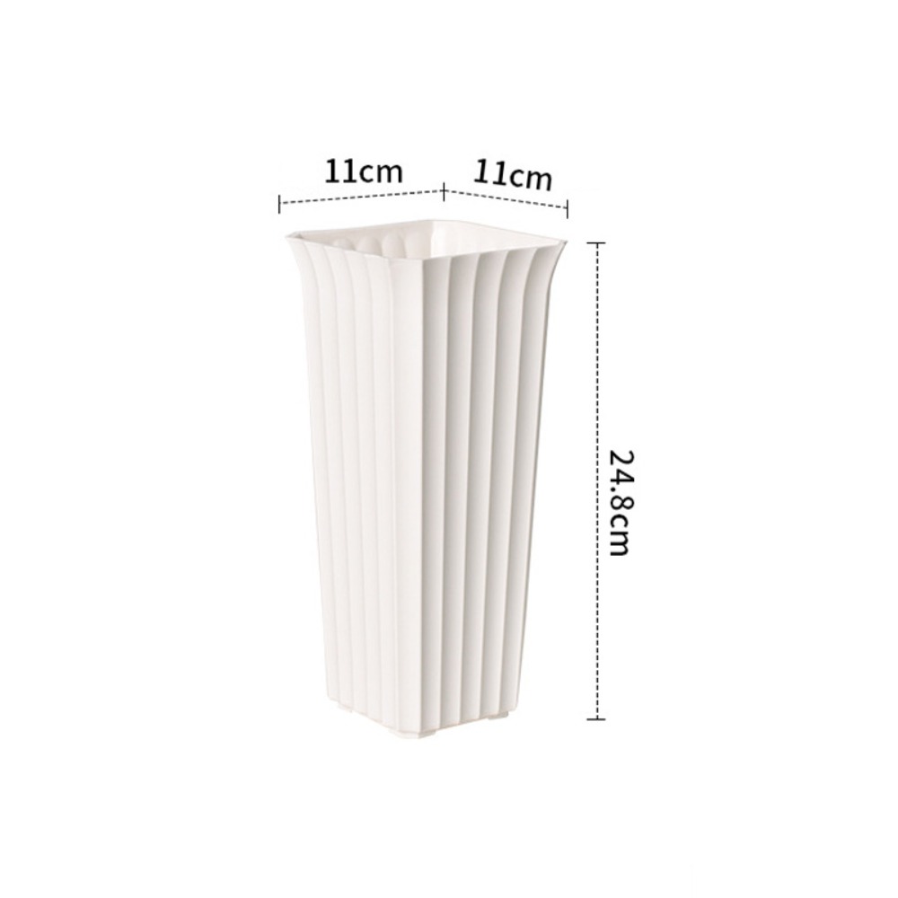 Vertical Planter - Modern Black White Flower Vase Plastic