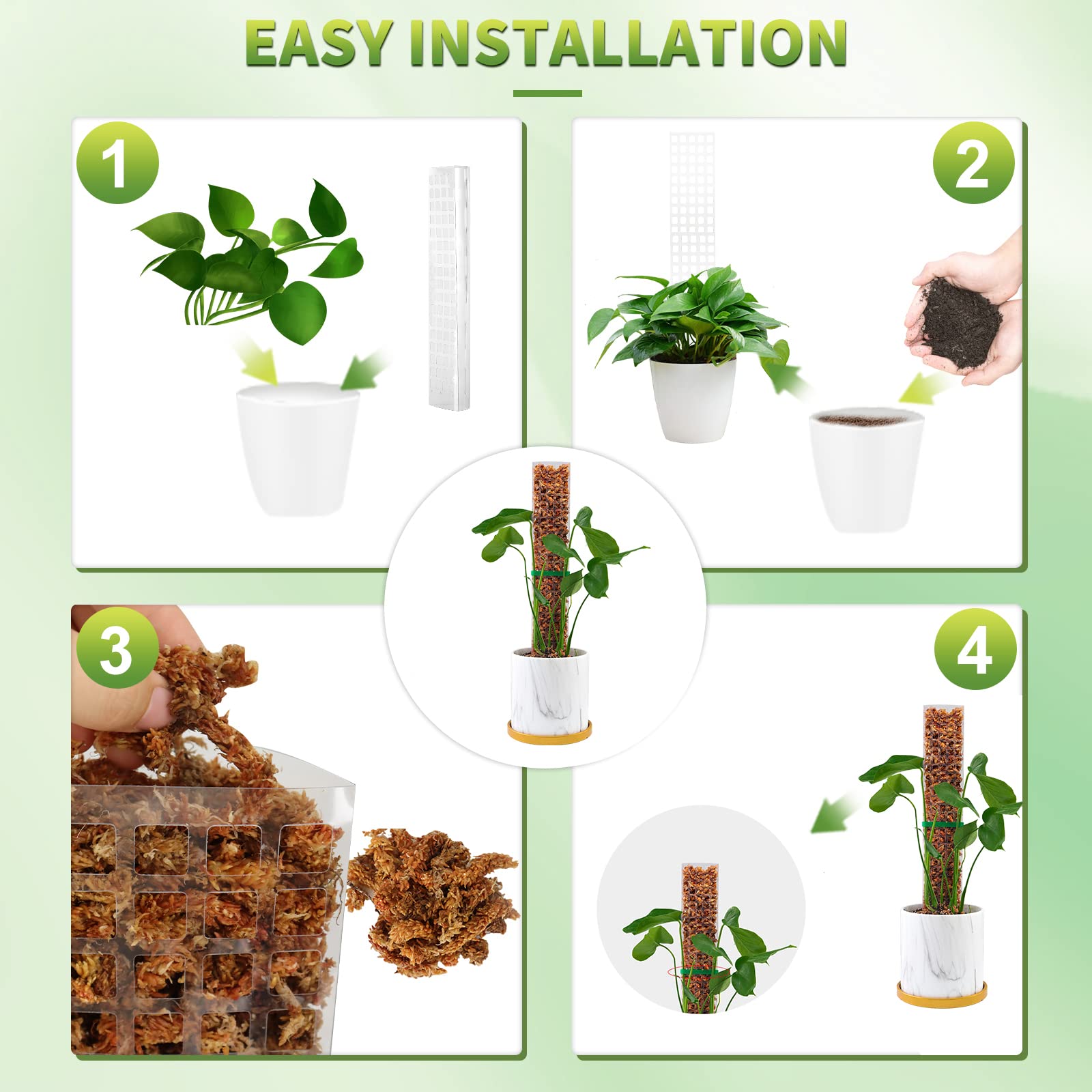 Moss Poles Plants Plant Suppor - Indoor Herb Garden review and price