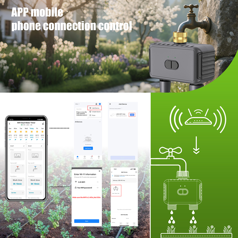Wifi Automatic Water Timer Dua - Trowel Garden Tools review and price