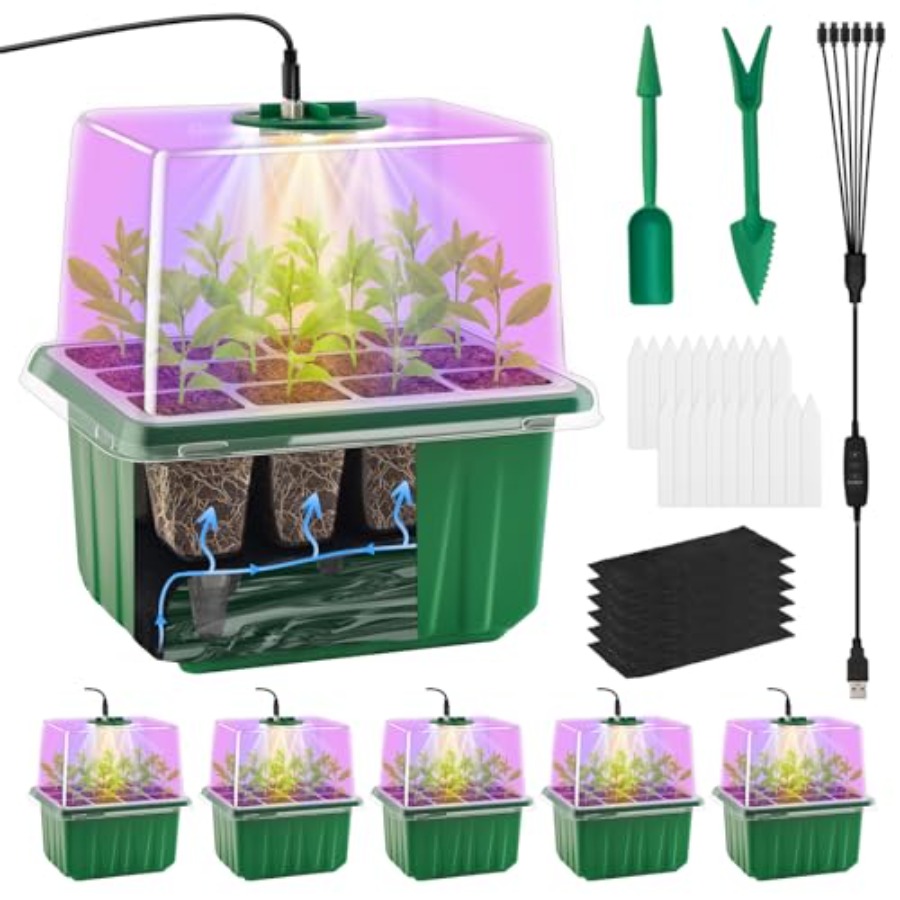 Seed Starter Tray with Light 6 - Seed Starter Tray review and price