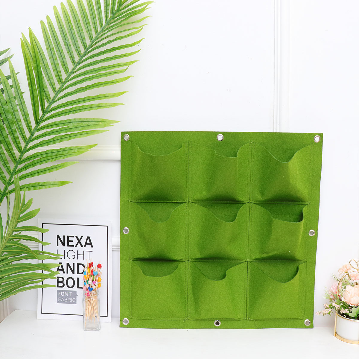 9-Pocket Wall Hanging Plant Ba - Vertical Planter review and price
