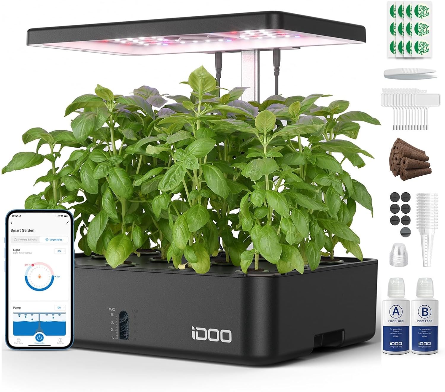 12 Pods WiFi Hydroponics Growi - Hydroponic Kit review and price