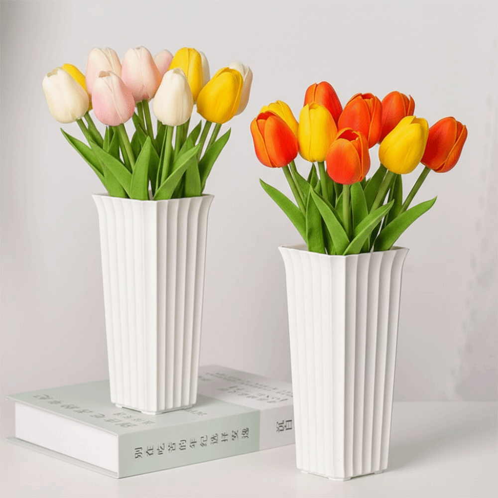 Modern Black White Flower Vase - Vertical Planter review and price