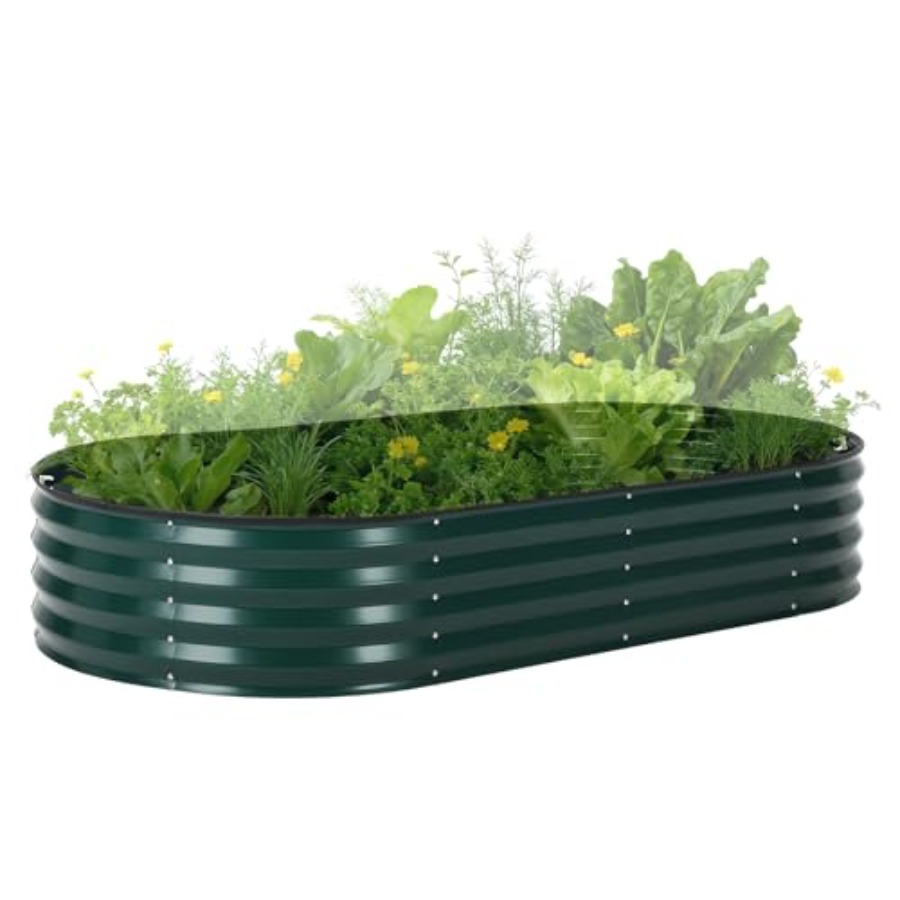 Outdoor galvanized steel raise - Raised Garden Bed review and price